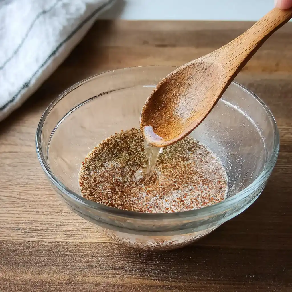 Flax egg ratio step-by-step process