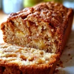 apple cake loaf recipe card image