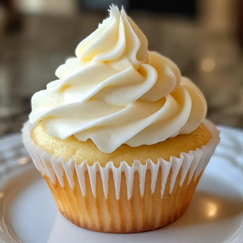 Dairy-free cream cheese frosting in a bowl, smooth and creamy texture.