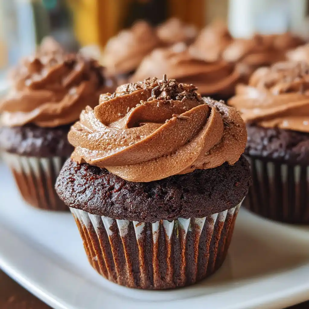 small batch chocolate cupcakes recipe with frosting